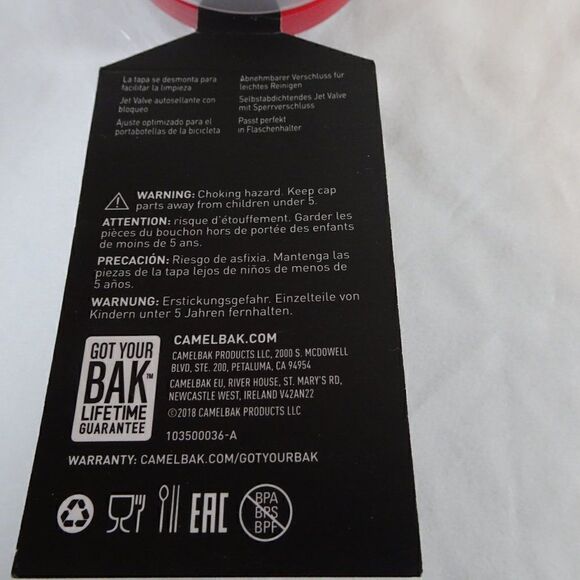 Camelbak Podium Fiery Red Water Bottle 21oz. - Picture 5 of 6